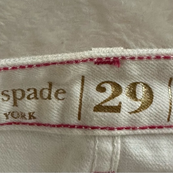 Kate Spade White Straight Leg Jeans - Picture 9 of 12